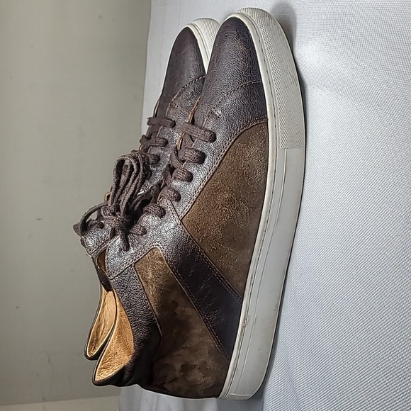 Trask brown suede and leather high top sneakers size 10M - Picture 2 of 8